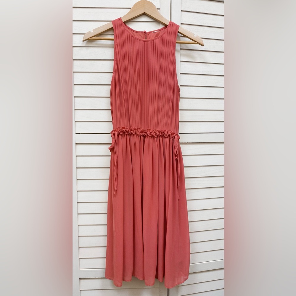 H&M Coral Midi Dress